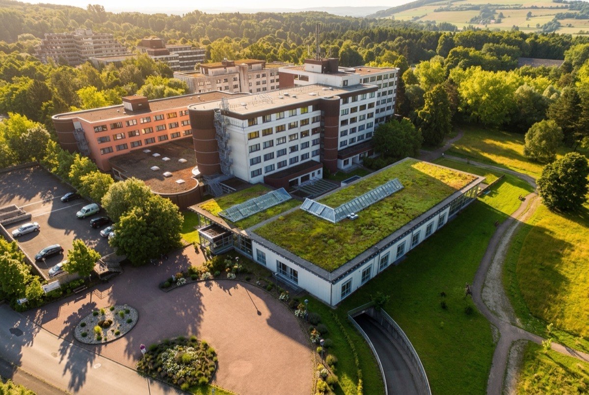 Yoga Vidya Ashram, aerial view